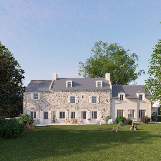 Projet SB Extension / Agrandissement, rénovation d'une maison individuelle au Minihic sur Rance Côte d'émeraude projet architecte architecture bois