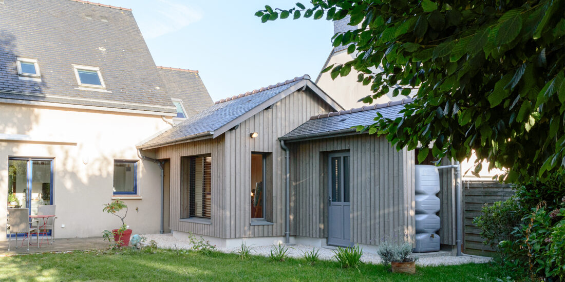Projet AV Extension d'une maison individuelle à Cancale Côte d'émeraude projet architecte